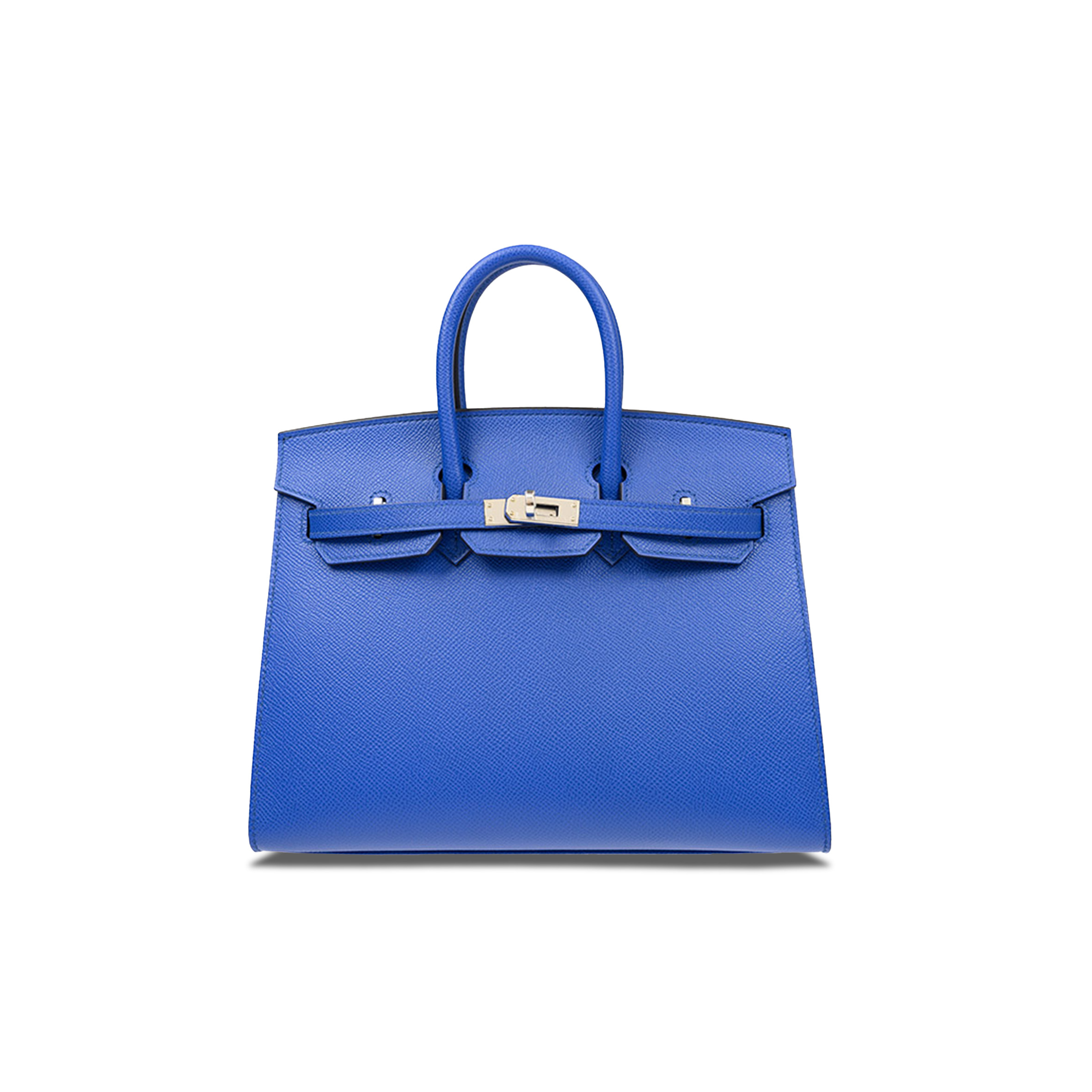 HERMES MASTER BIRKIN 25 EPSOM LEATHER GREEK BLUE SILVER BUCKLE BAG BK2571EPSSO (25*20*13cm)